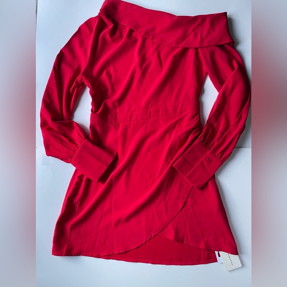 Commense Red One Shoulder Dress - Picture 7 of 9